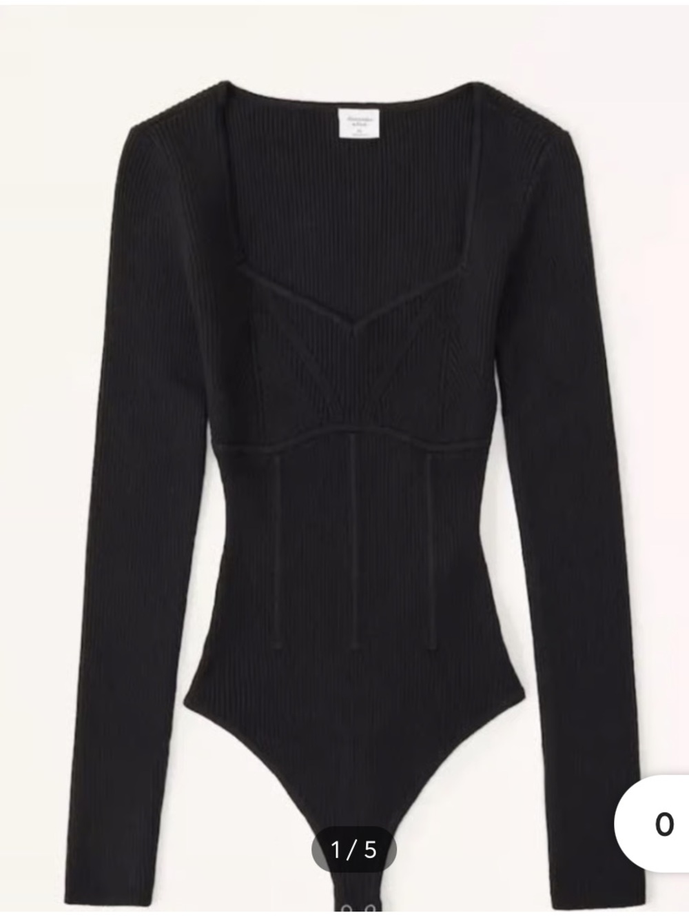 Abercrombie & Fitch Corset Sweetheart Sweater Bodysuit